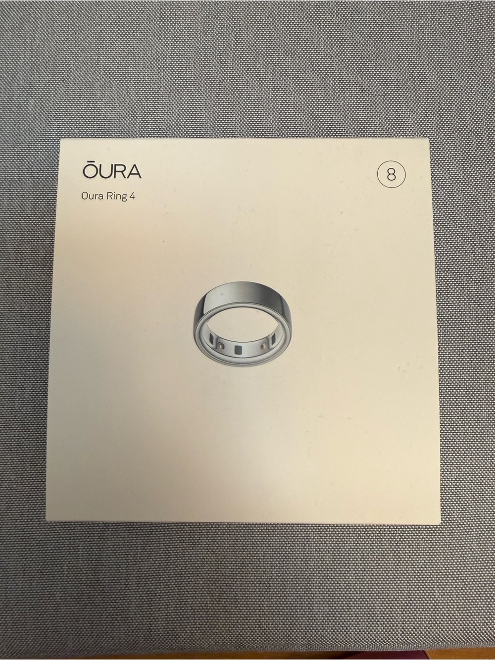 Oura Ring 4 Silver - Size 8